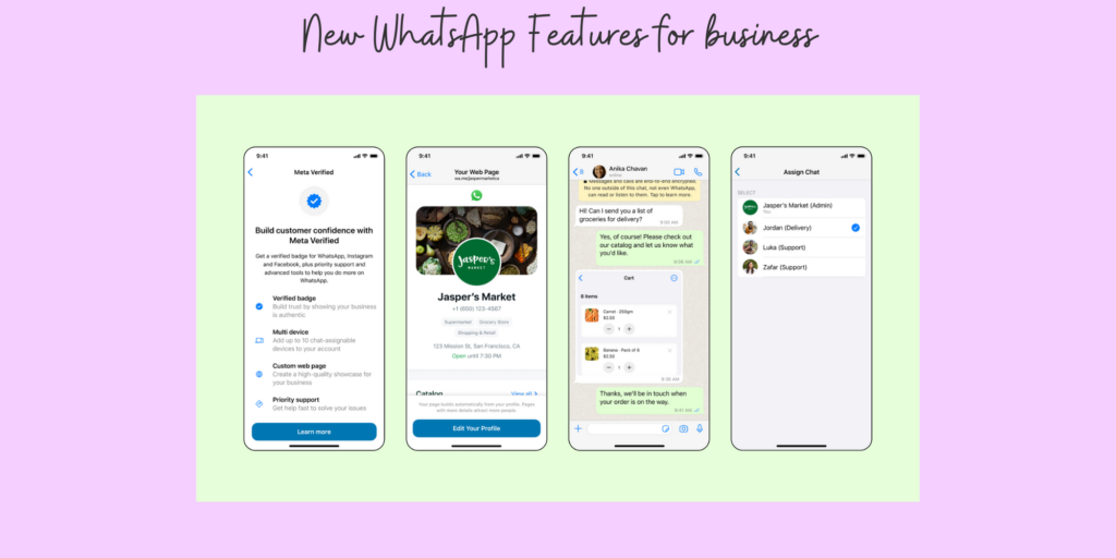 New WhatsApp Features for business